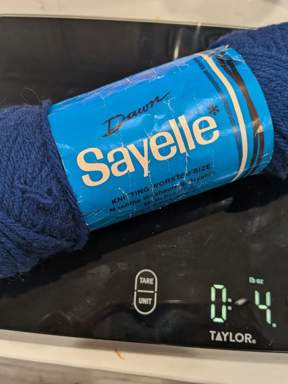 Vintage Sayelle 4 Ply Worsted Acrylic Yarn Lot of 3 (2 Full 1 Partial)
